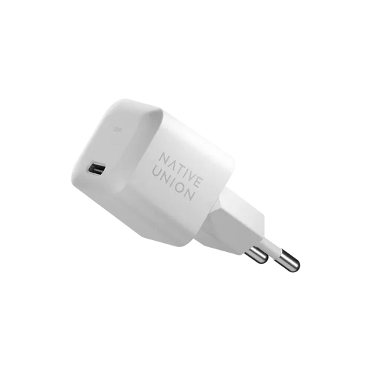 Native Union 30W USB-C GaN Vegglader - Hvit