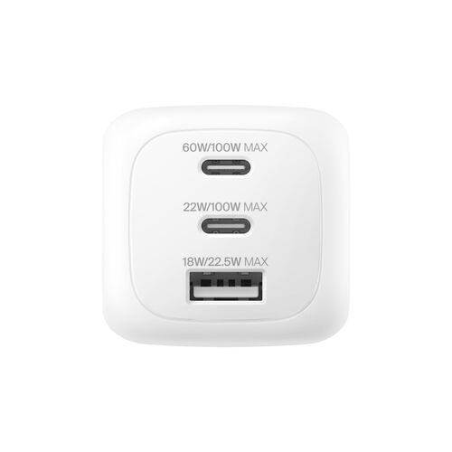 Belkin 100W 3-port BoostCharge Pro Vegglader