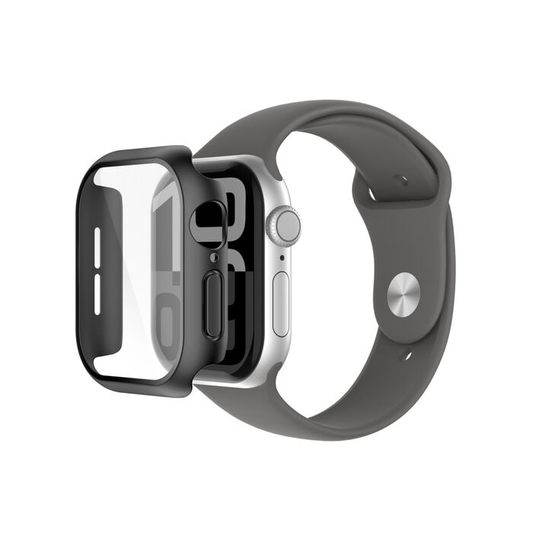 Belkin 42mm 2-i-1 Curved Skjermbeskytter til Apple Watch Series 10 - Svart