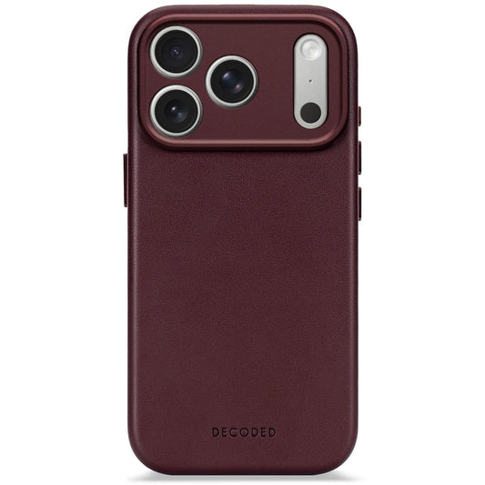 Decoded BackCover MagSafe Skinndeksel til iPhone 17 Pro Max - Dark Ruby
