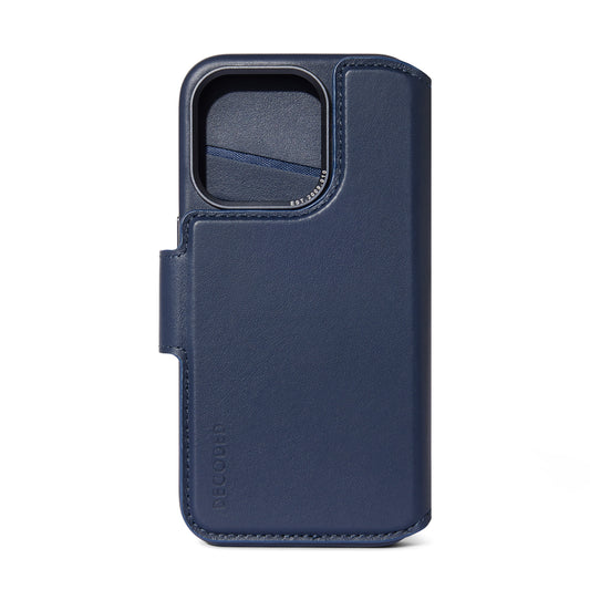 Decoded Detachable Wallet MagSafe Skinnetui til iPhone 15 Pro - Navy