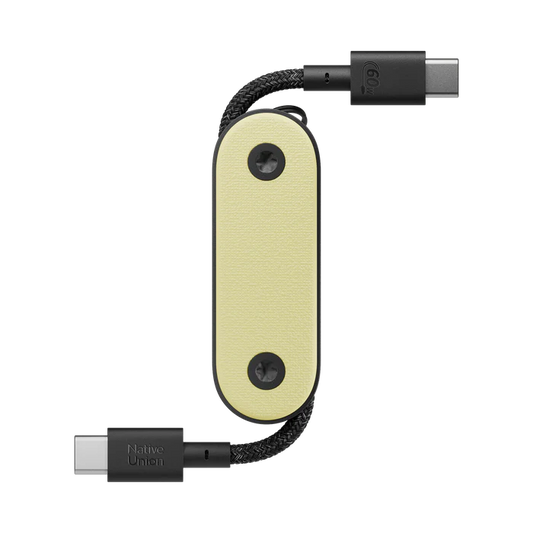 Native Union Pocket Cable USB-C til USB-C Ladekabel - Gul