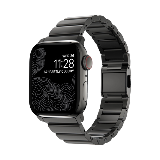 Nomad 42/41 mm Rustfritt stål reim V2 - Grafitt