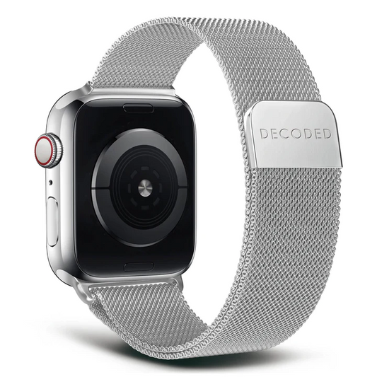 Decoded 42/41 mm Milan strap - Sølv