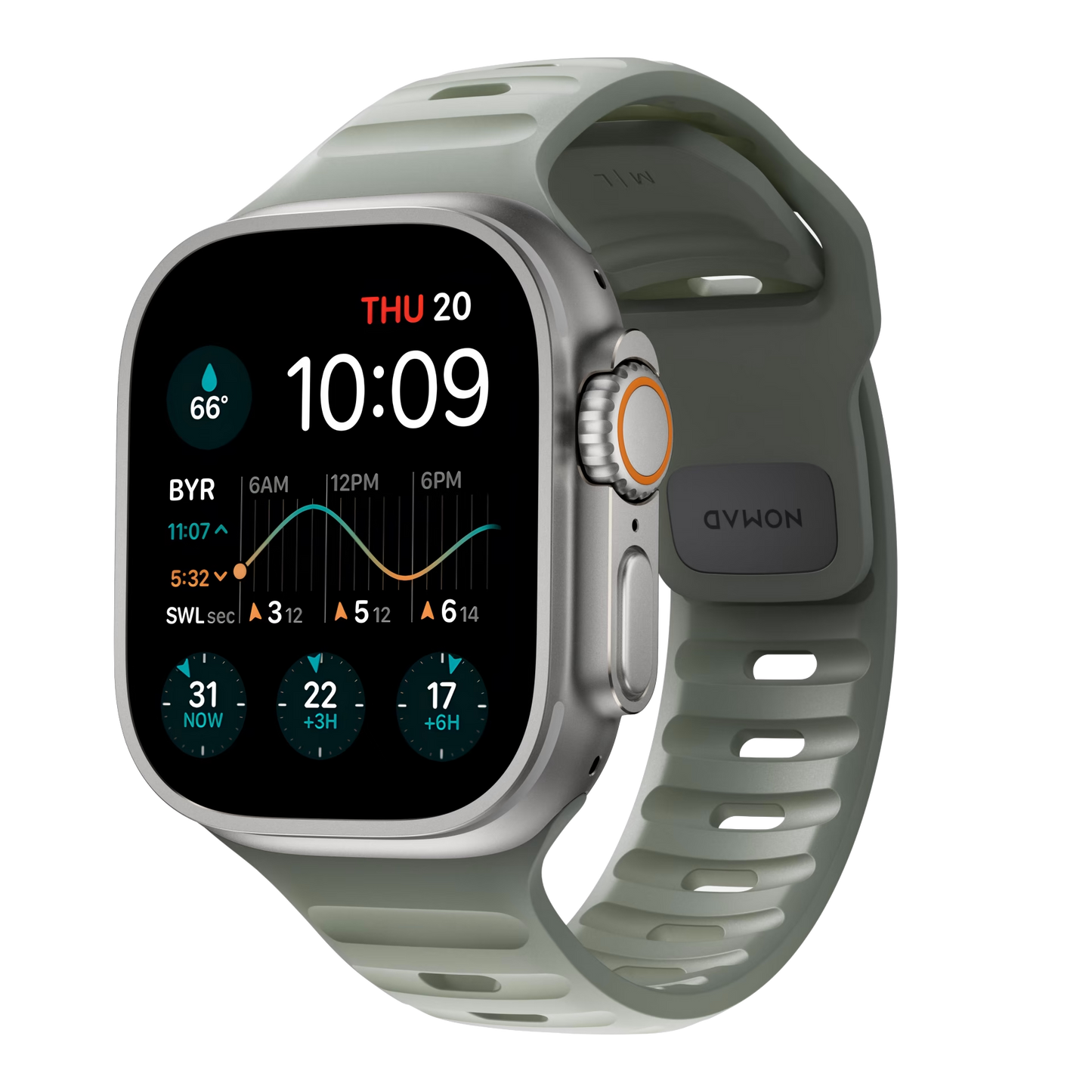 Nomad 49/46 mm Sport Band reim - Coastal Rock
