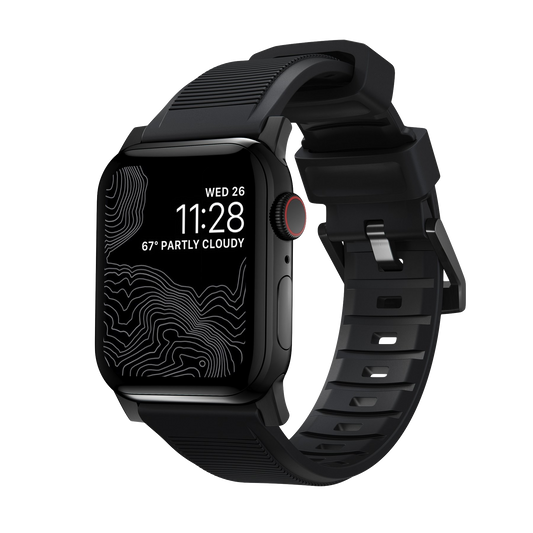 Nomad 42/41 mm Rugged Strap reim - Svart