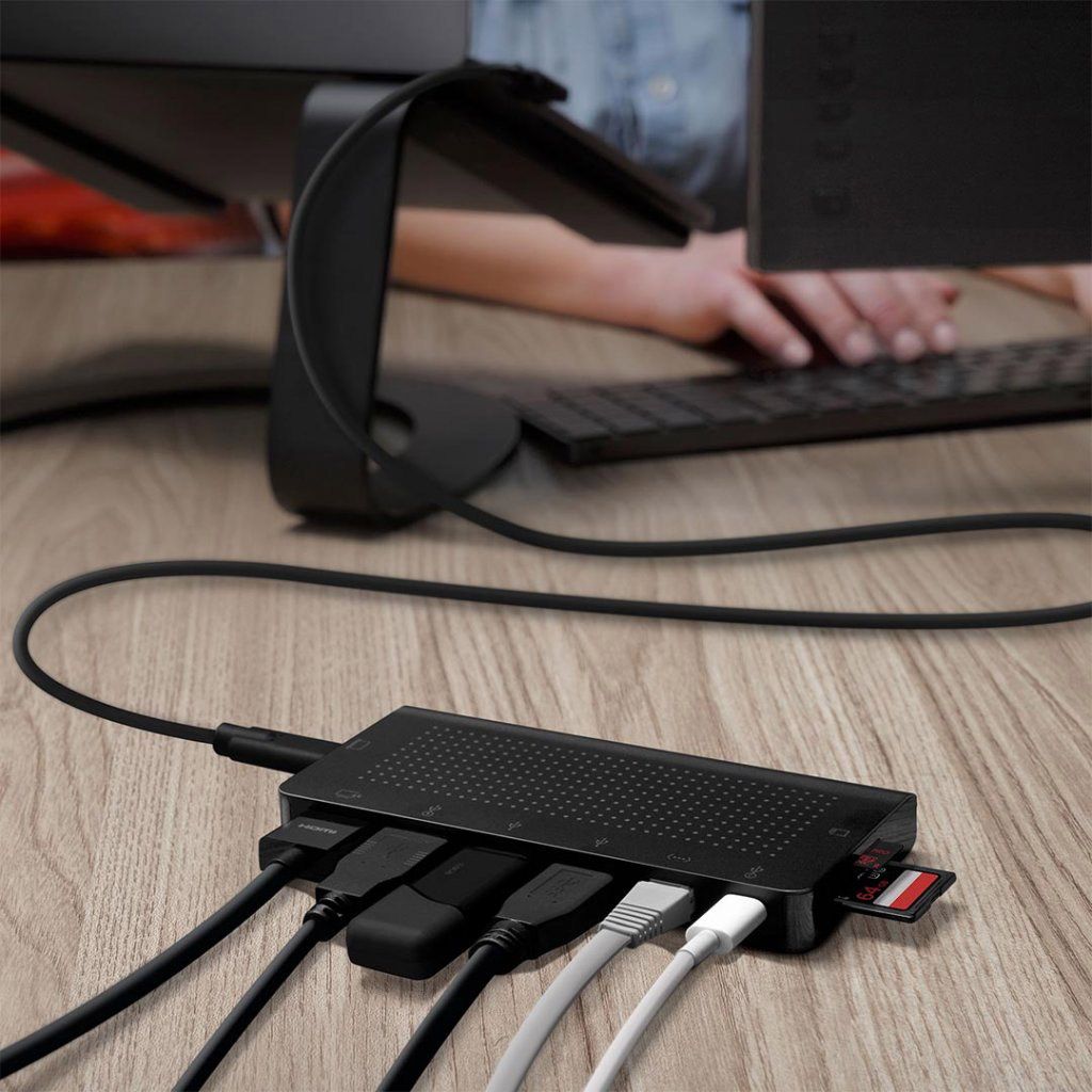 Twelve South StayGo USB-C Hub - Svart