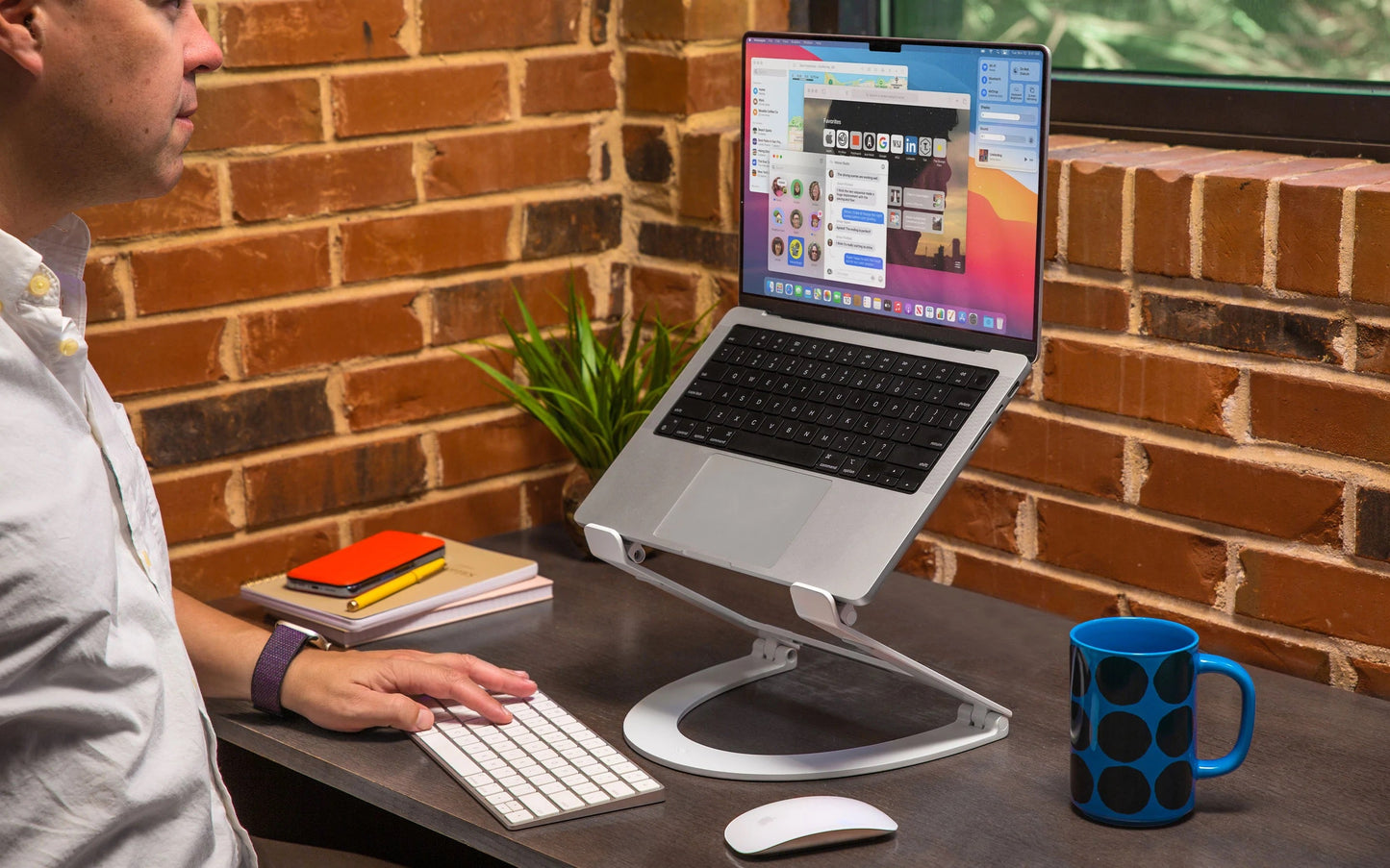 Twelve South Curve Flex Stativ til MacBook - Hvit