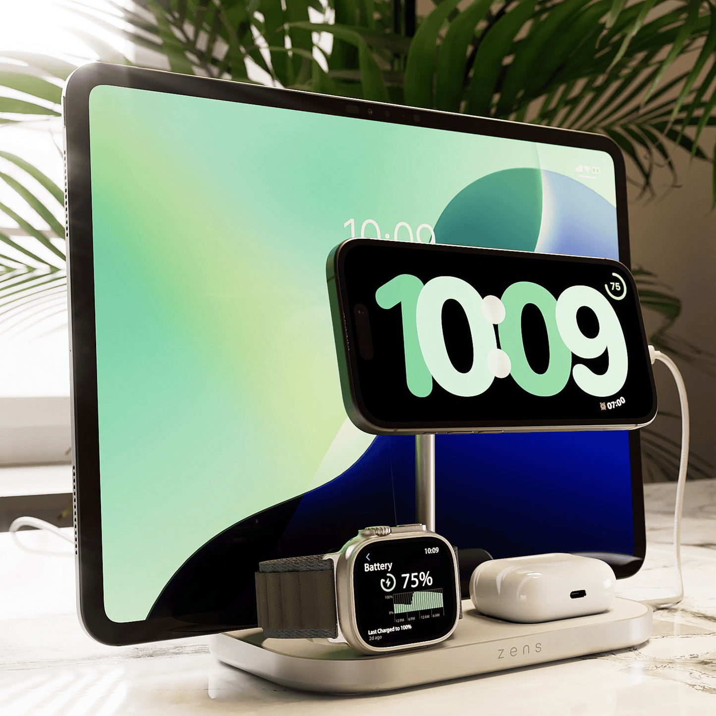 Zens 4-i-1 Qi2 Ladestasjon