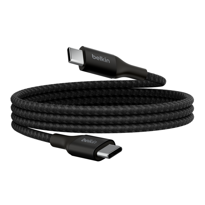 Belkin USB-C til USB-C 240W Vevd Ladekabel 1m - Svart