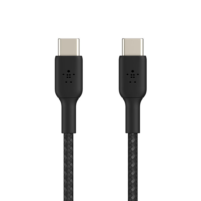 Belkin USB-C til USB-C 60W Vevd Ladekabel 1m - Svart