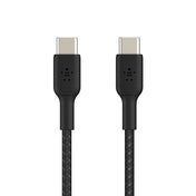 Belkin USB-C til USB-C 60W Vevd Ladekabel 1m - Svart