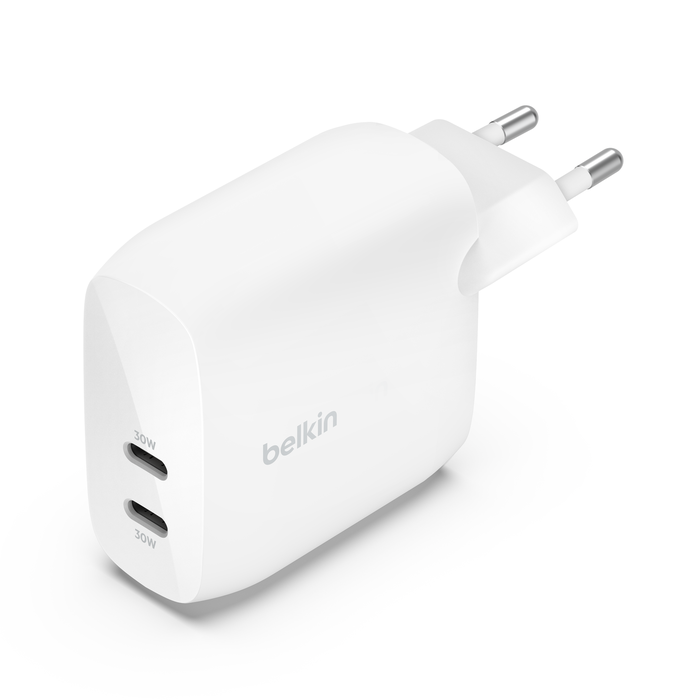 Belkin 60W Dual USB-C PD Vegglader