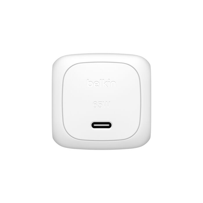 Belkin 65W USB-C PD GaN Vegglader - Hvit