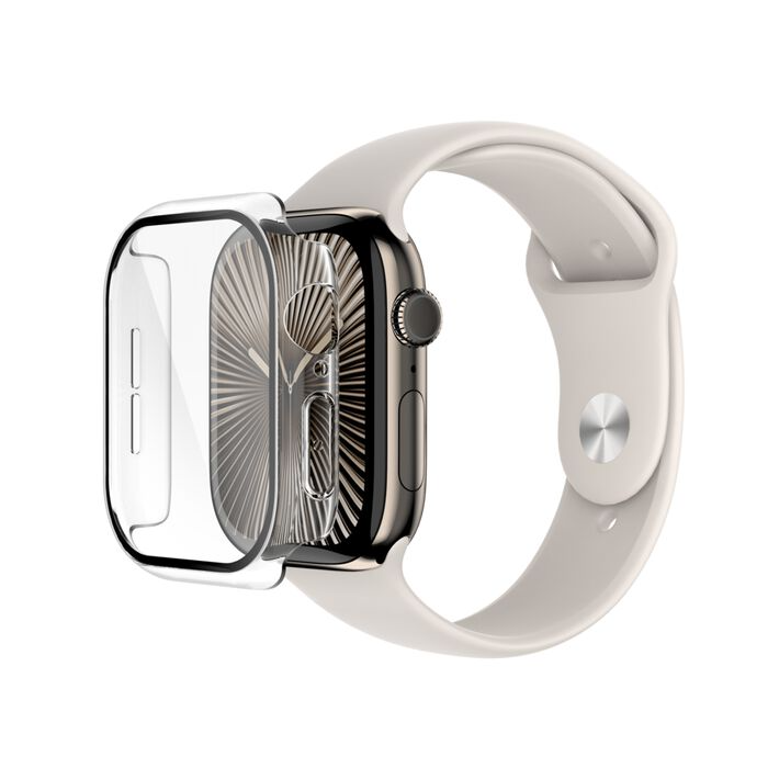 Belkin 46mm 2-i-1 Curved Skjermbeskytter til Apple Watch Series 10 - Klar