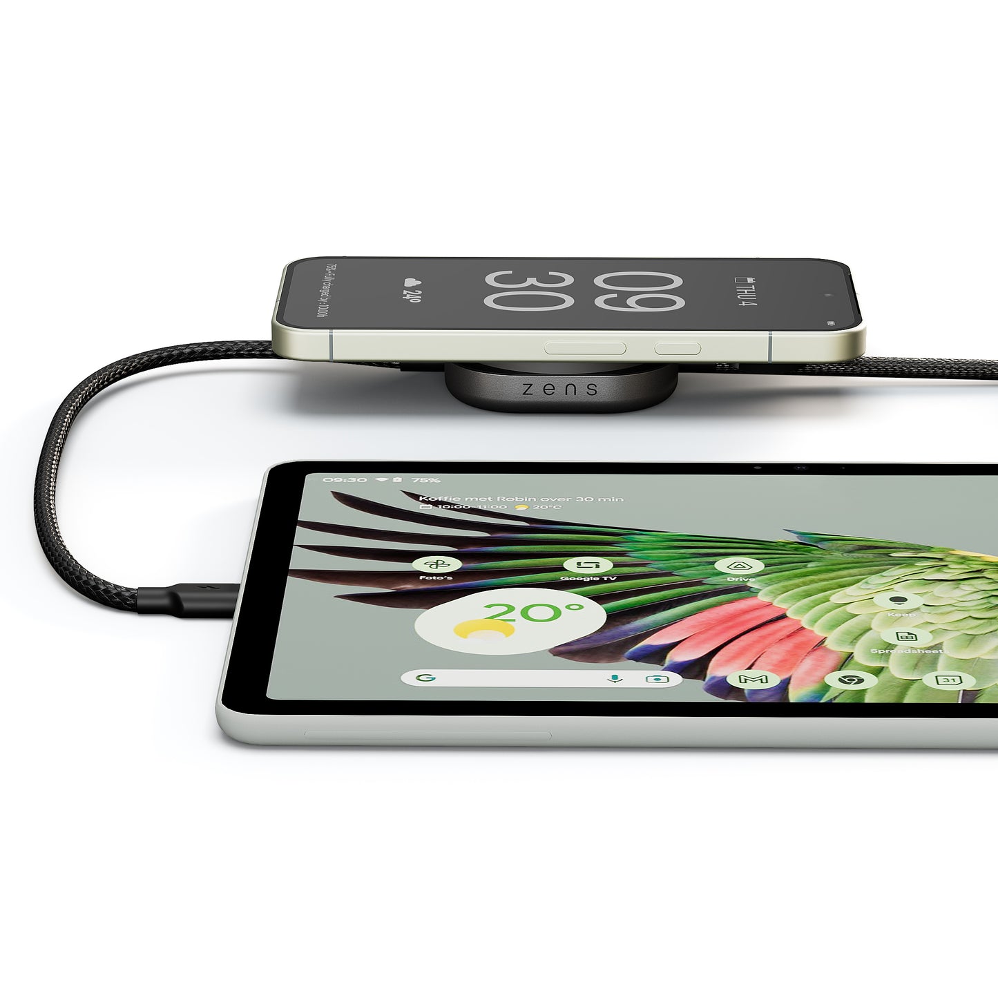 Zens USB-C Ladekabel Pro 2 - Svart