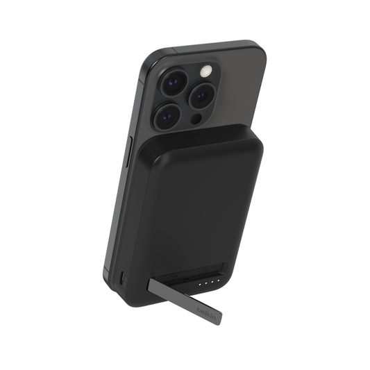 Belkin Qi2 8000 mAh Strømbank 15W med Stativ - Svart
