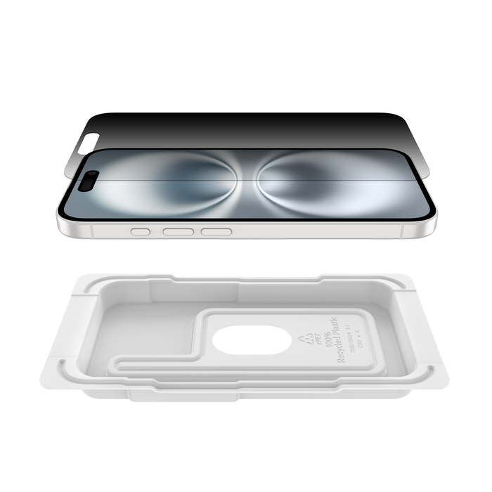 Belkin InvisiGlass Privacy Skjermbeskytter til iPhone 16/15/14 Pro