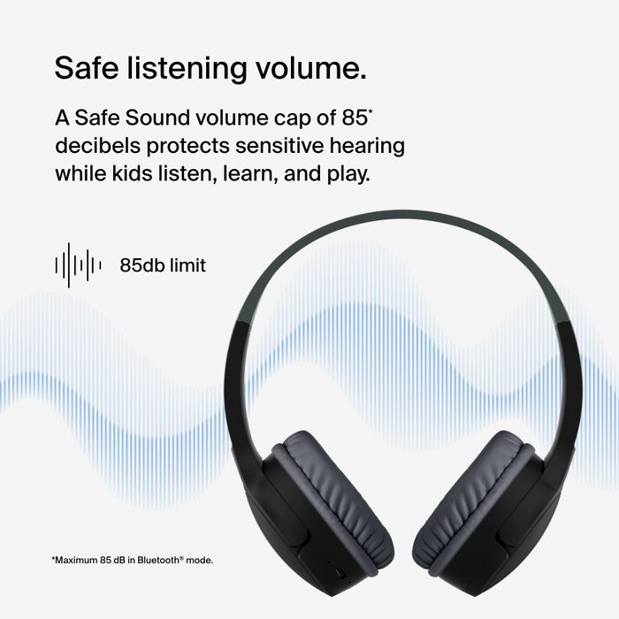 Belkin SoundForm Mini Hodetelefoner for Barn - Svart