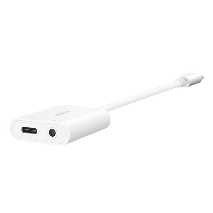 Belkin Rockstar 3,5mm Audio + USB-C lading Adapter