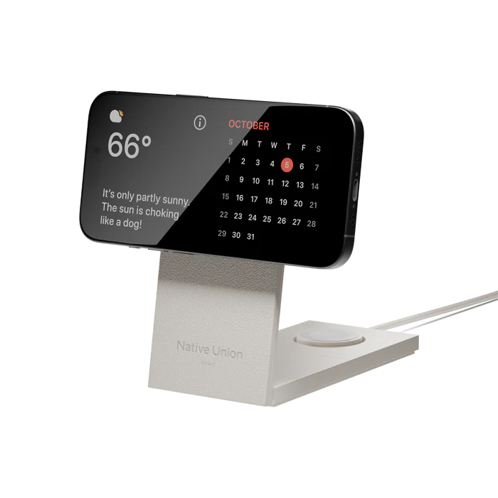 Native Union Rise 3 Qi2 Trådløs lader - Sand