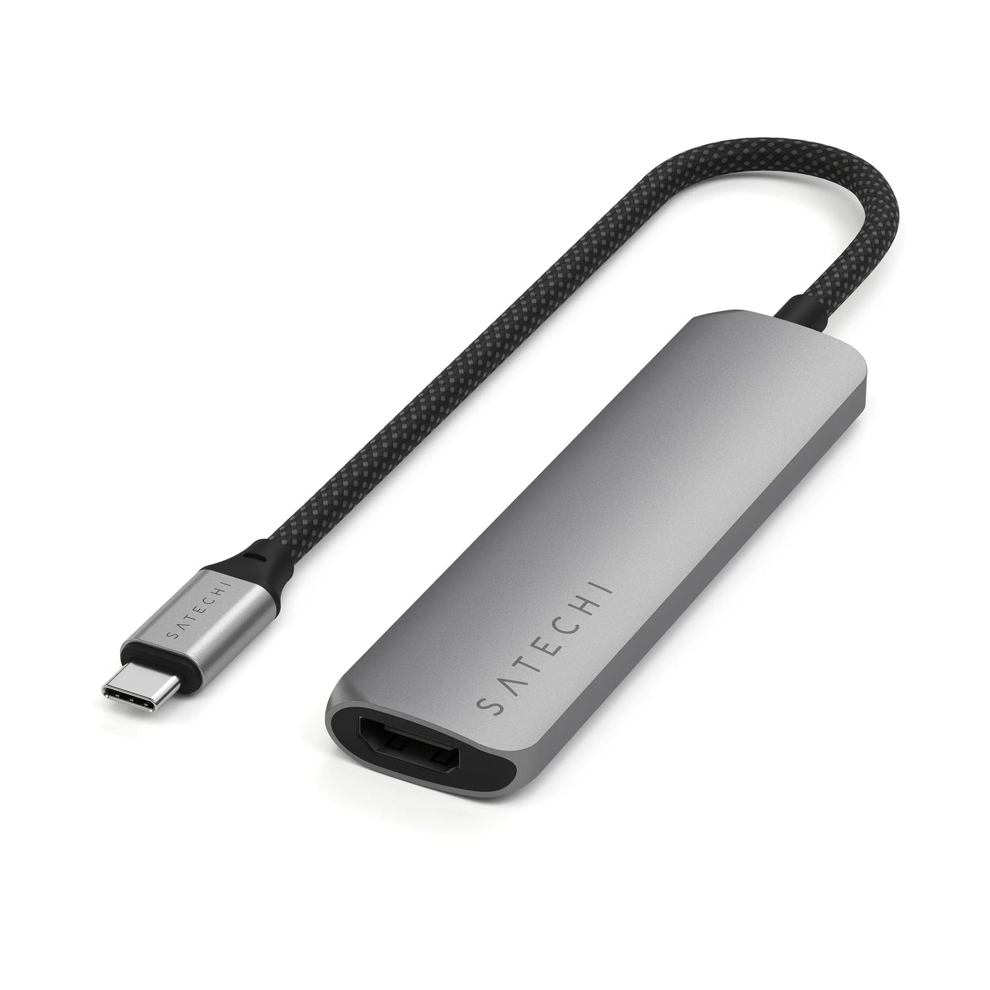 Satechi Slim 4 Multiport Adapter - Stellargrå