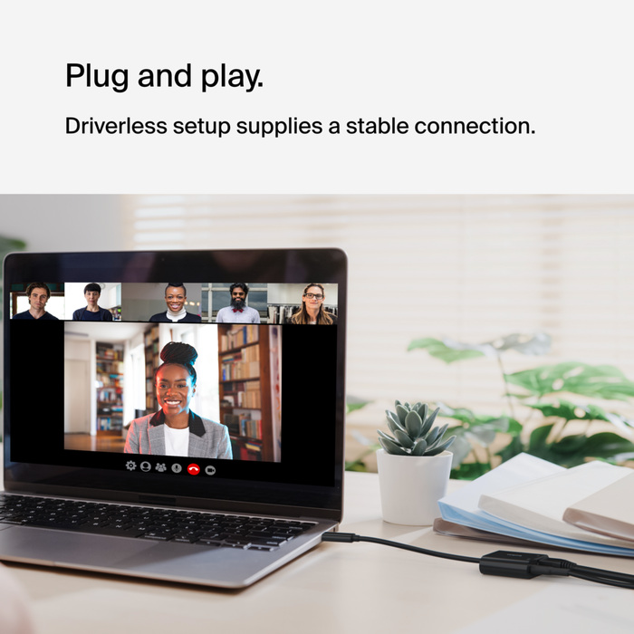 Belkin USB-C til Ethernet + Lading Adapter