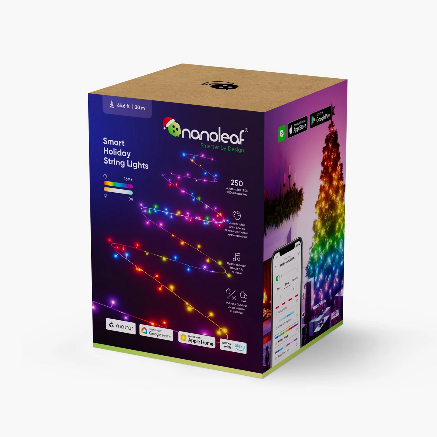 Nanoleaf Holiday String Lights Lyslenke m/ Matter