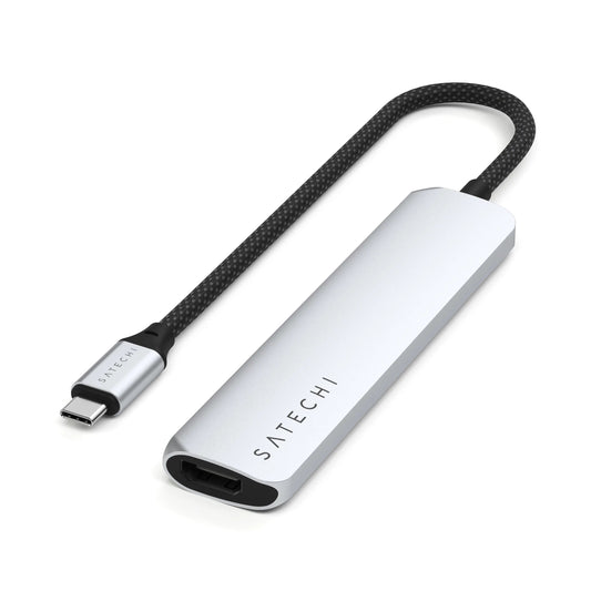 Satechi Slim 6 Multiport Adapter - Sølv