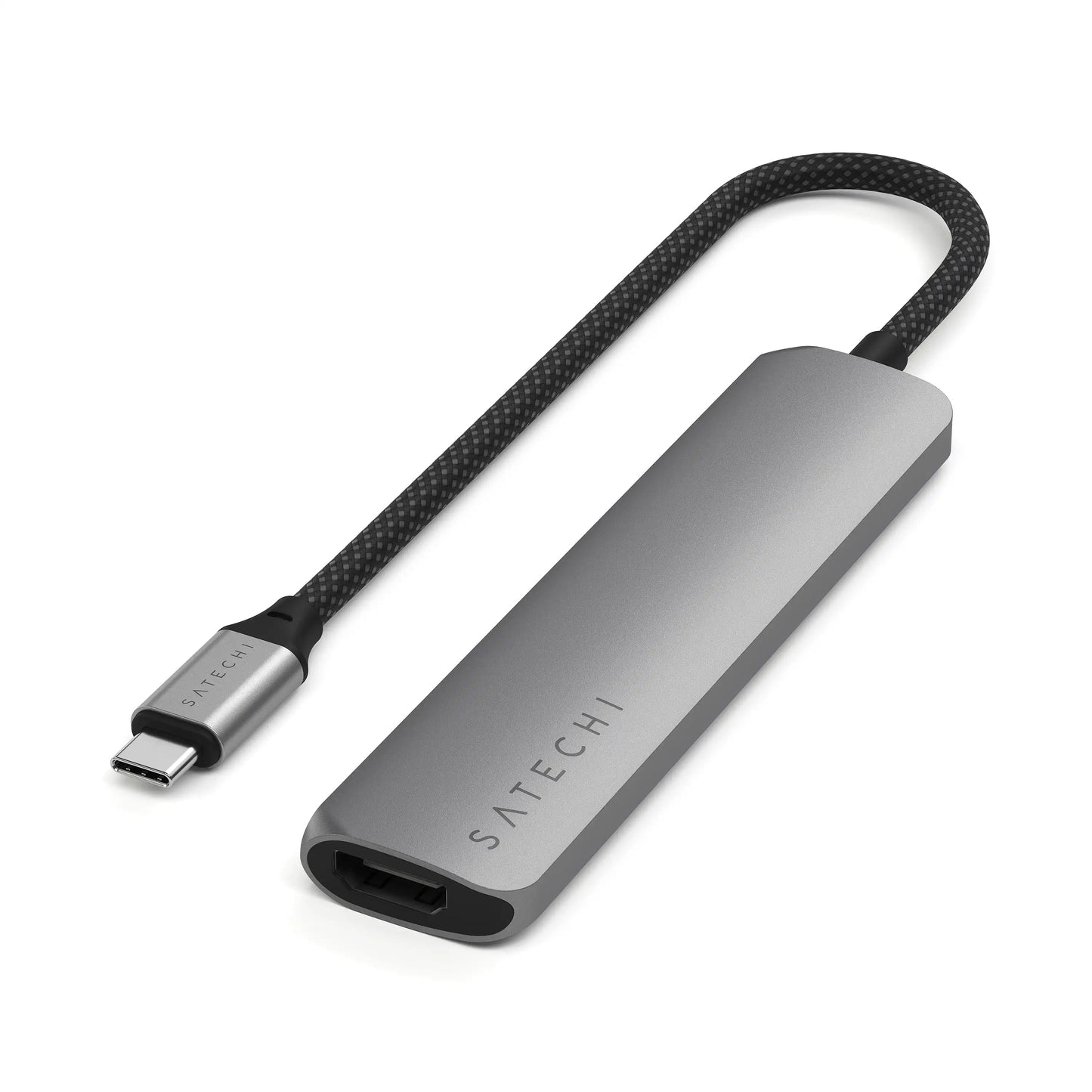 Satechi Slim 6 Multiport Adapter - Stellargrå