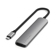 Satechi Slim 6 Multiport Adapter - Stellargrå