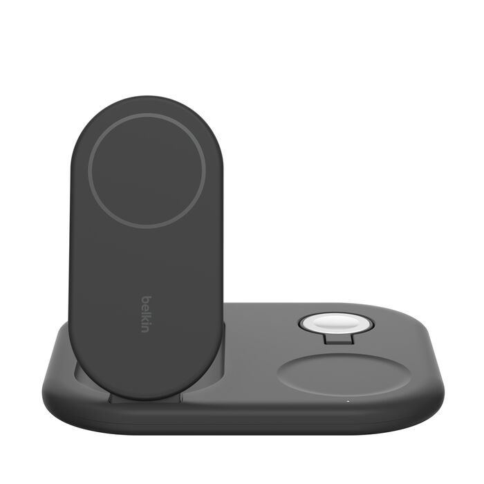 Belkin BoostCharge 3-i-1 Trådløst Qi2 Ladestativ - Svart