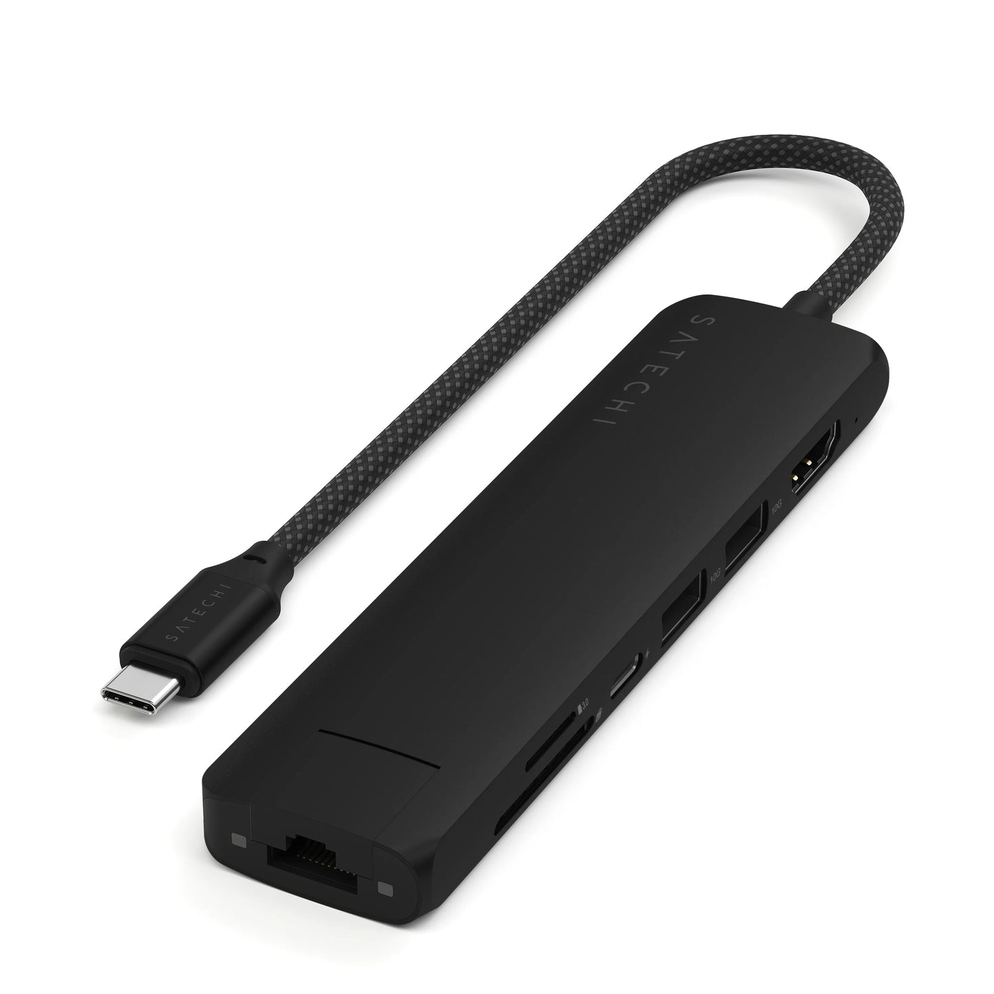 Satechi Slim 7 Multiport Adapter - Svart