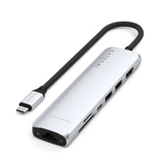 Satechi Slim 7 Multiport Adapter - Sølv
