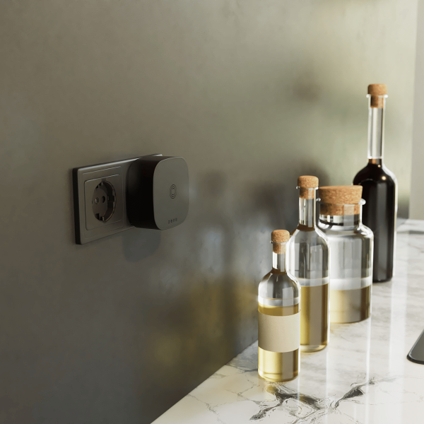 Zens Qi Trådløs Vegglader - Svart