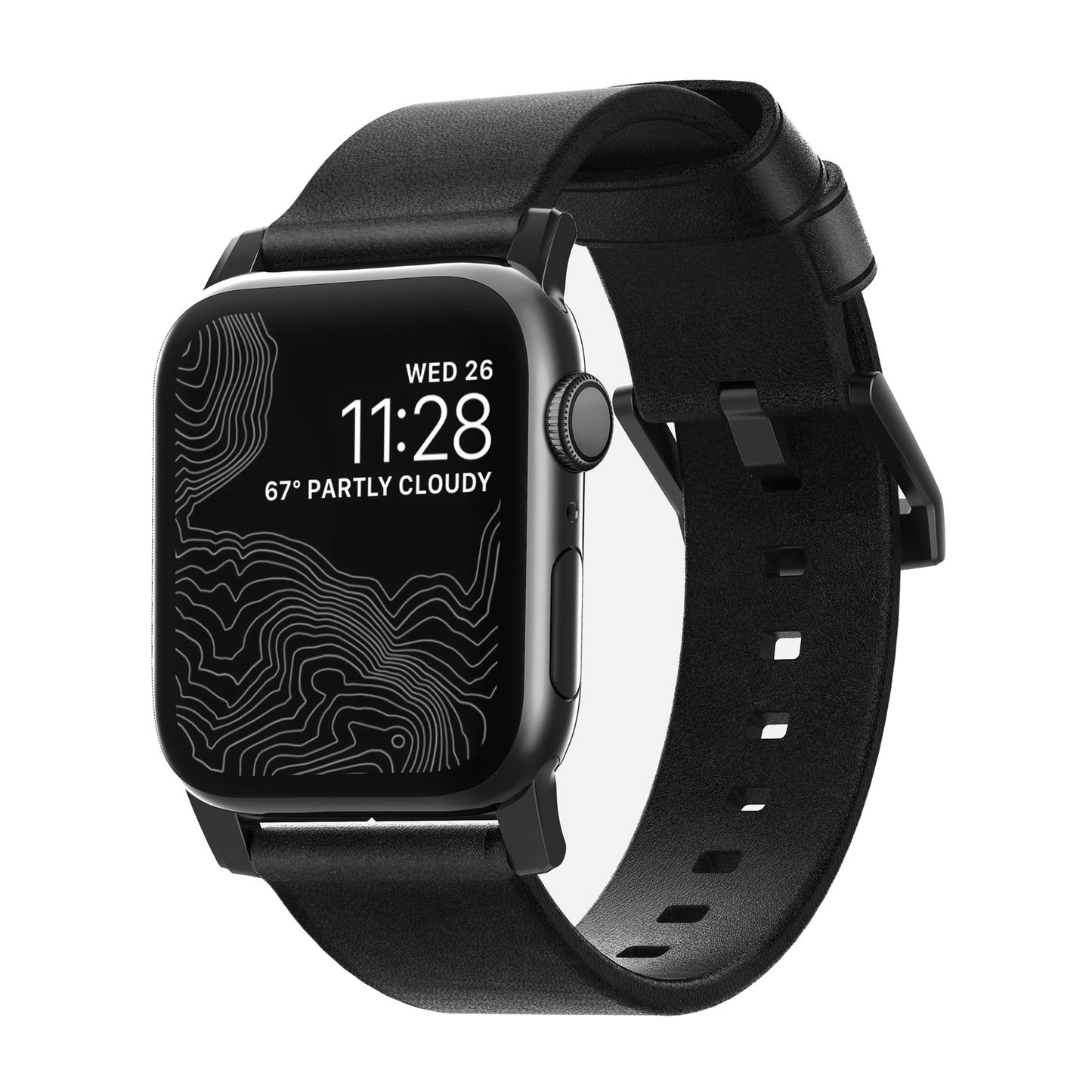 Nomad 44/42 mm Moderne skinnrem - Svart