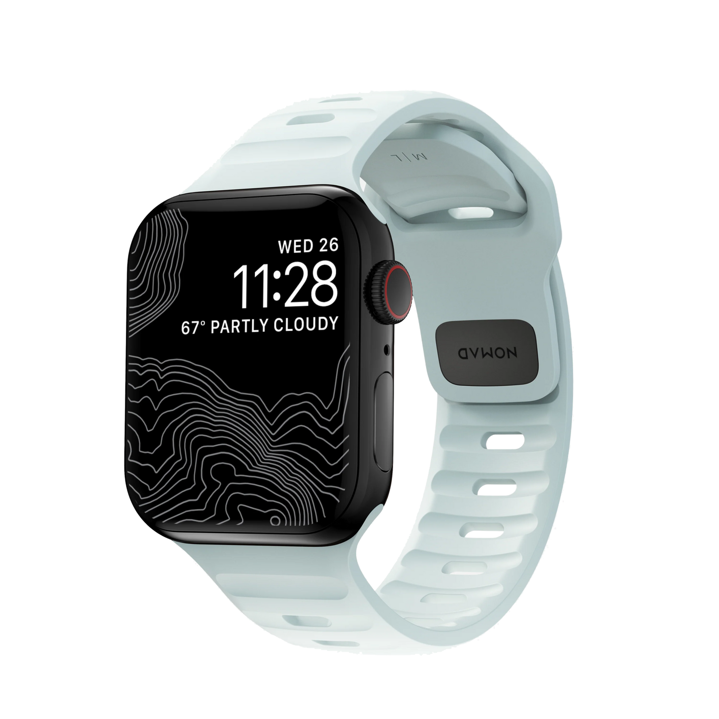 Nomad 42/41 mm Sport Band reim - Limited Edition Icy Blue Glow