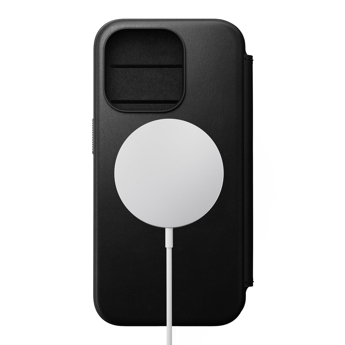 Nomad Modern Folio MagSafe Skinnetui til iPhone 15 Pro - Svart