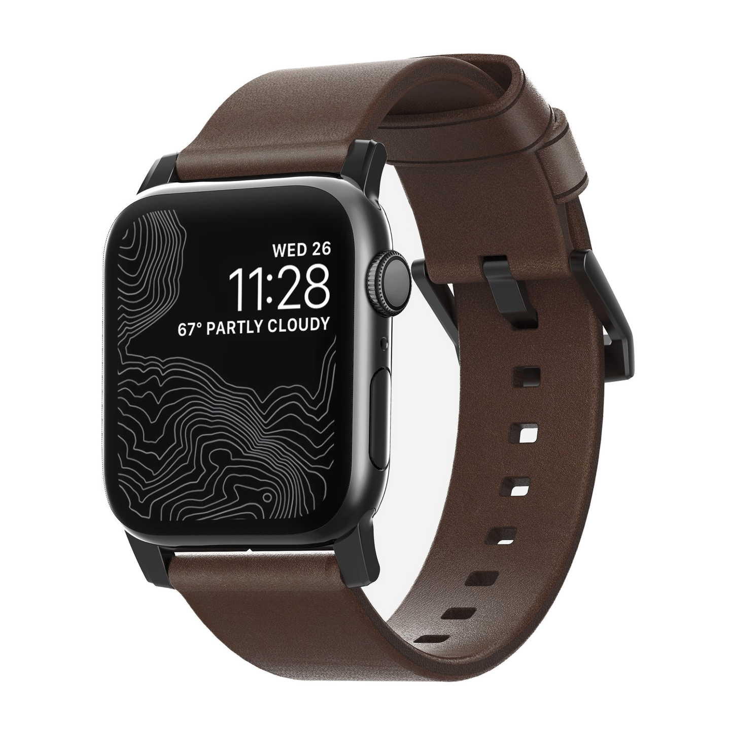 Nomad 42/41 mm Moderne skinnrem - Brun