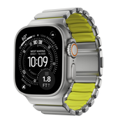 Nomad 49/46 mm Stratos Band Reim - Natural Titanium/Volt