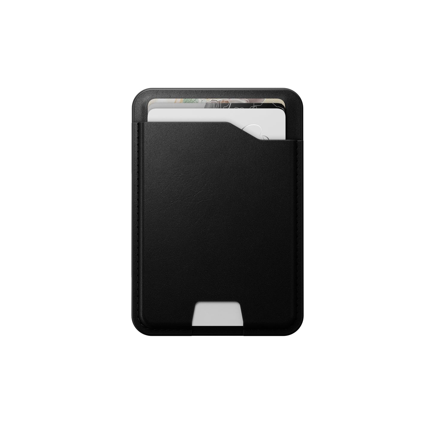 Nomad Leather Mag Kortmappe med FindMy - Svart