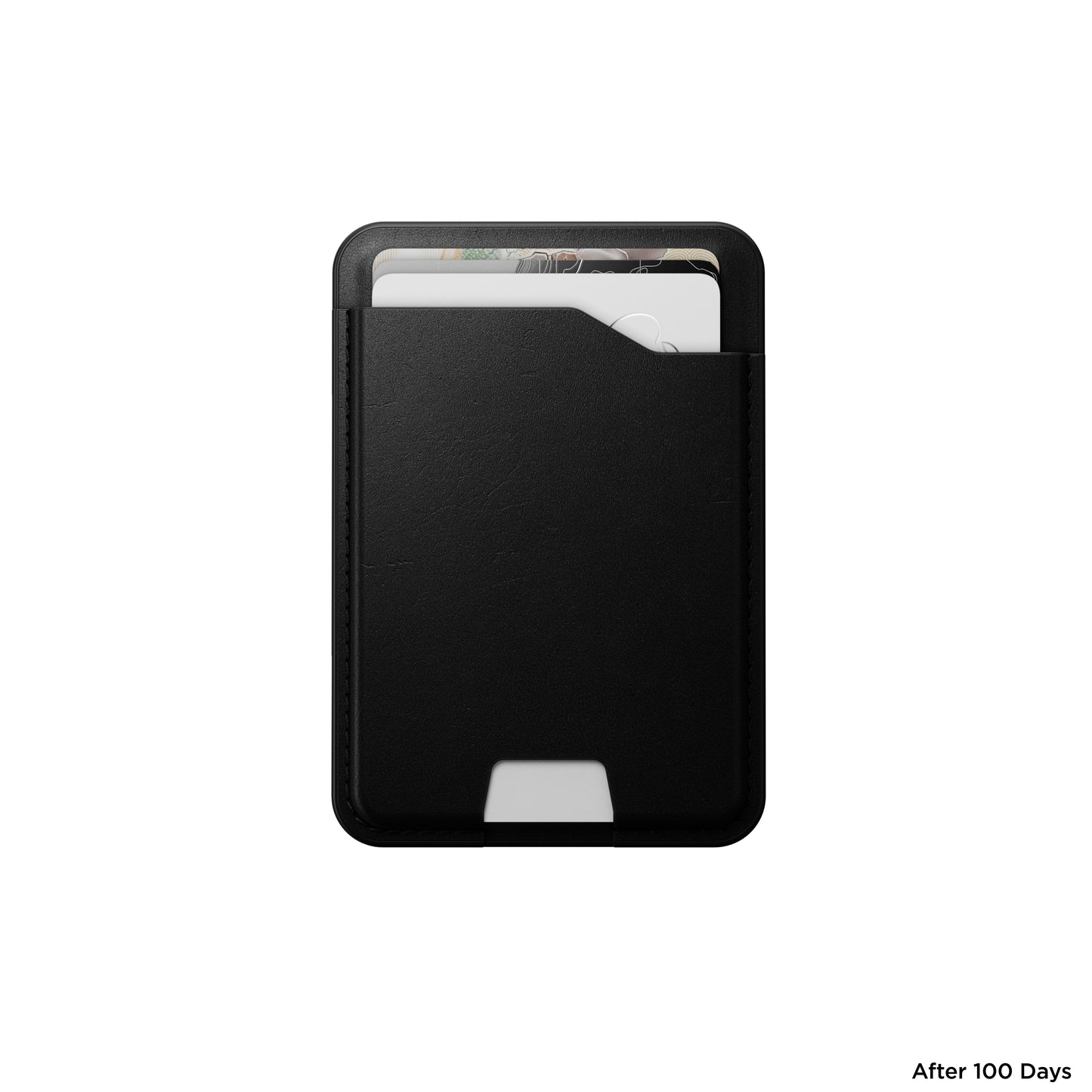 Nomad Leather Mag Kortmappe med FindMy - Svart