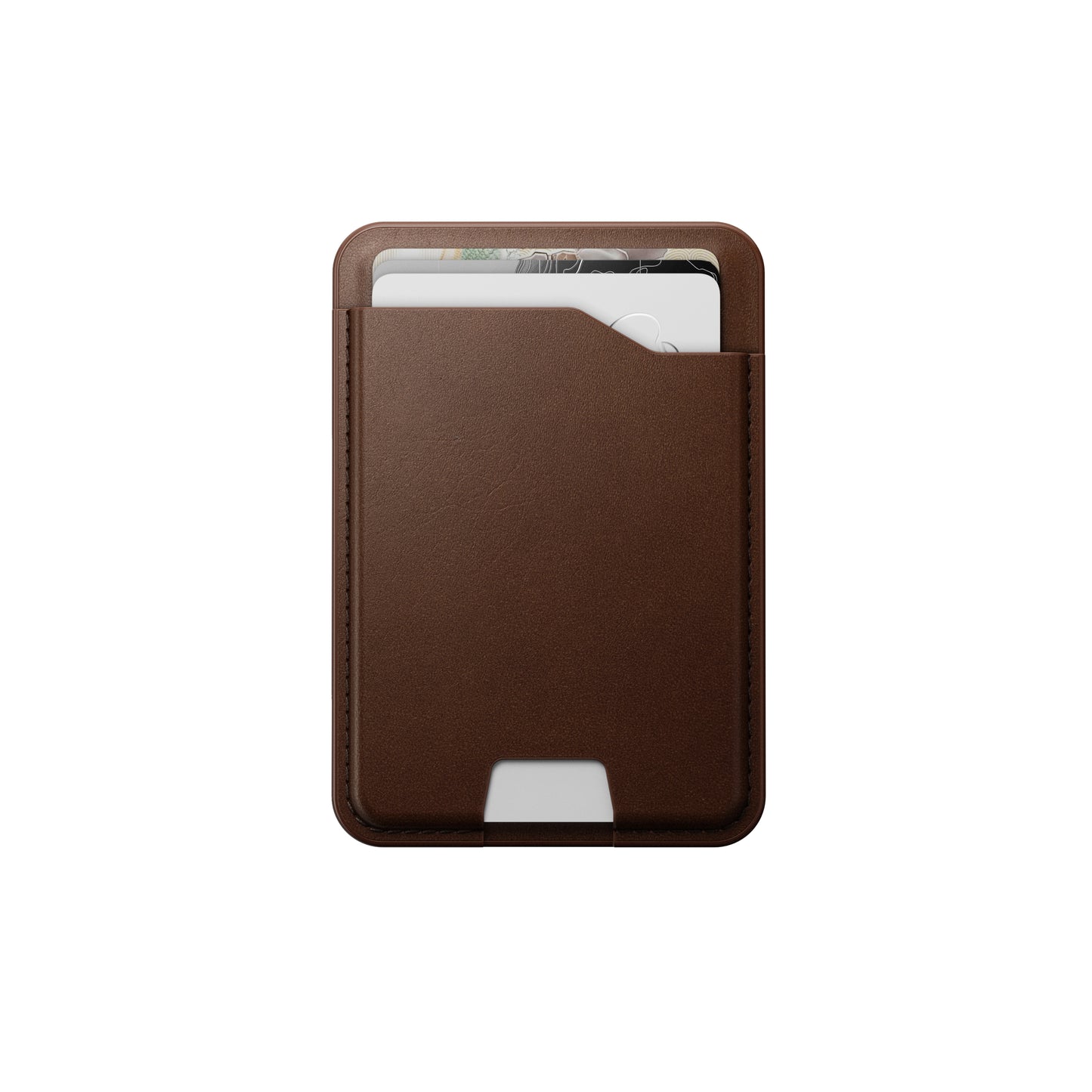 Nomad Leather Mag Kortmappe med FindMy - Brun