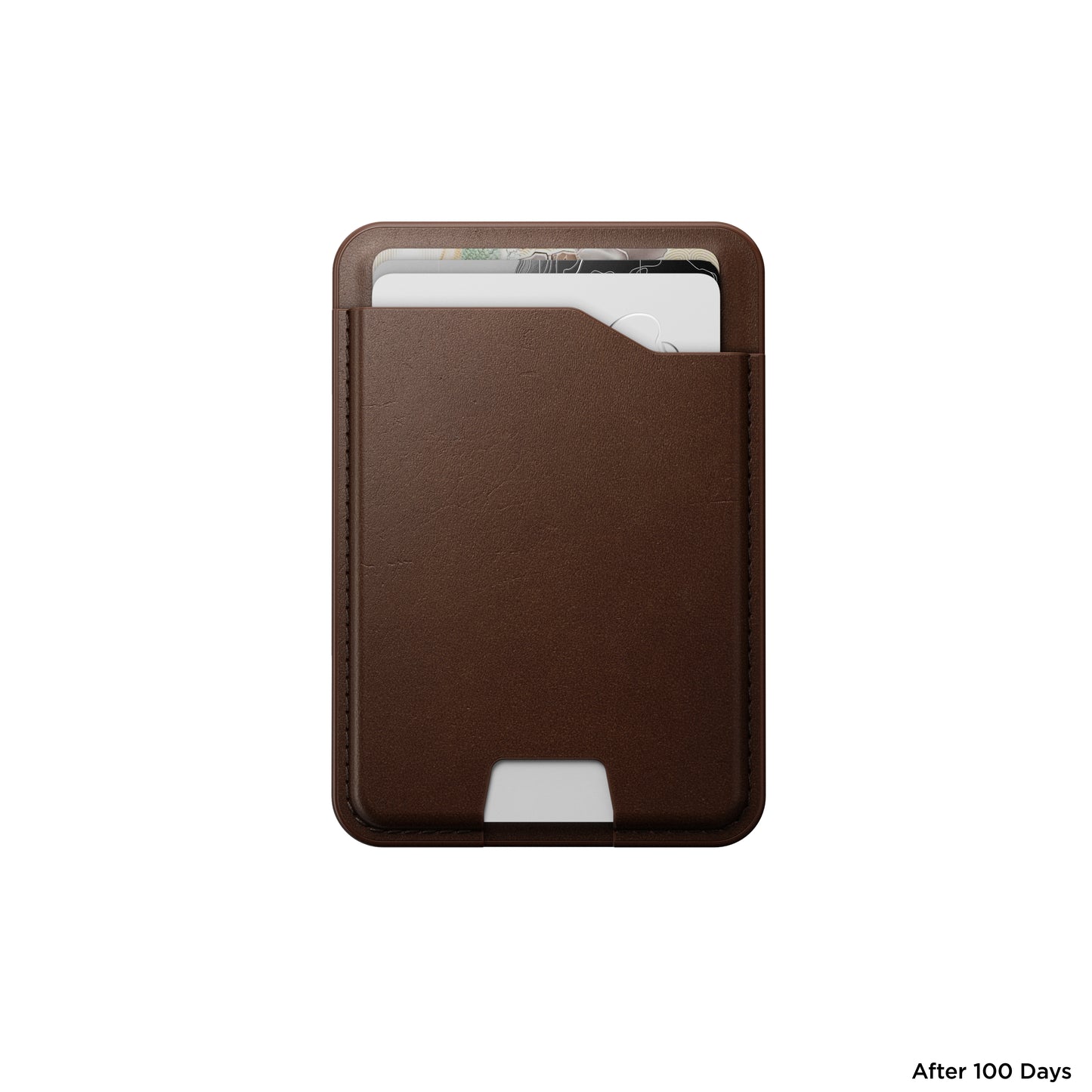 Nomad Leather Mag Kortmappe med FindMy - Brun