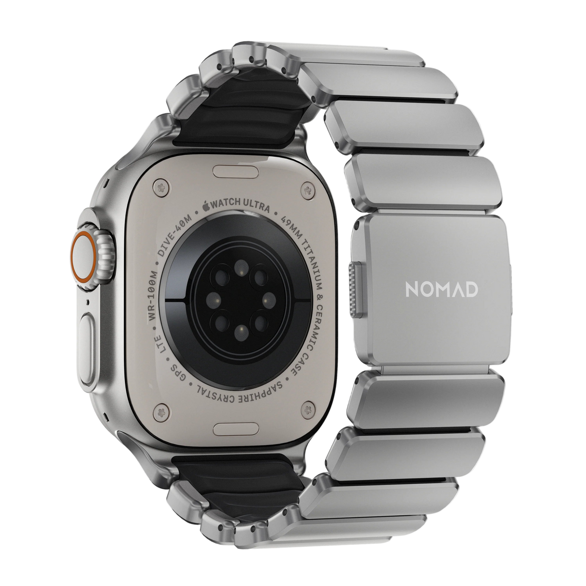 Nomad 49/46 mm Stratos Band Reim - Natural Titanium/Black