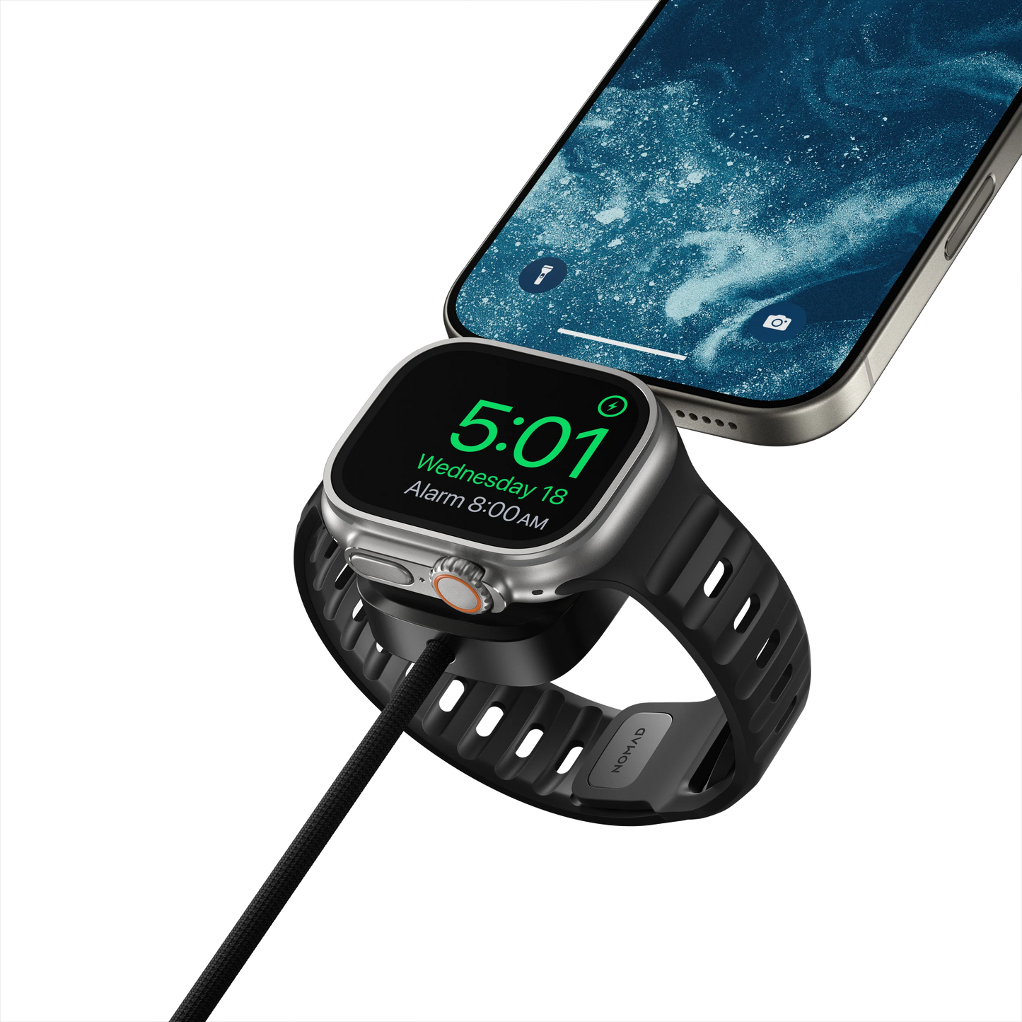 Nomad Universal USB-C Watch Ladekabel (1,5m) - Svart