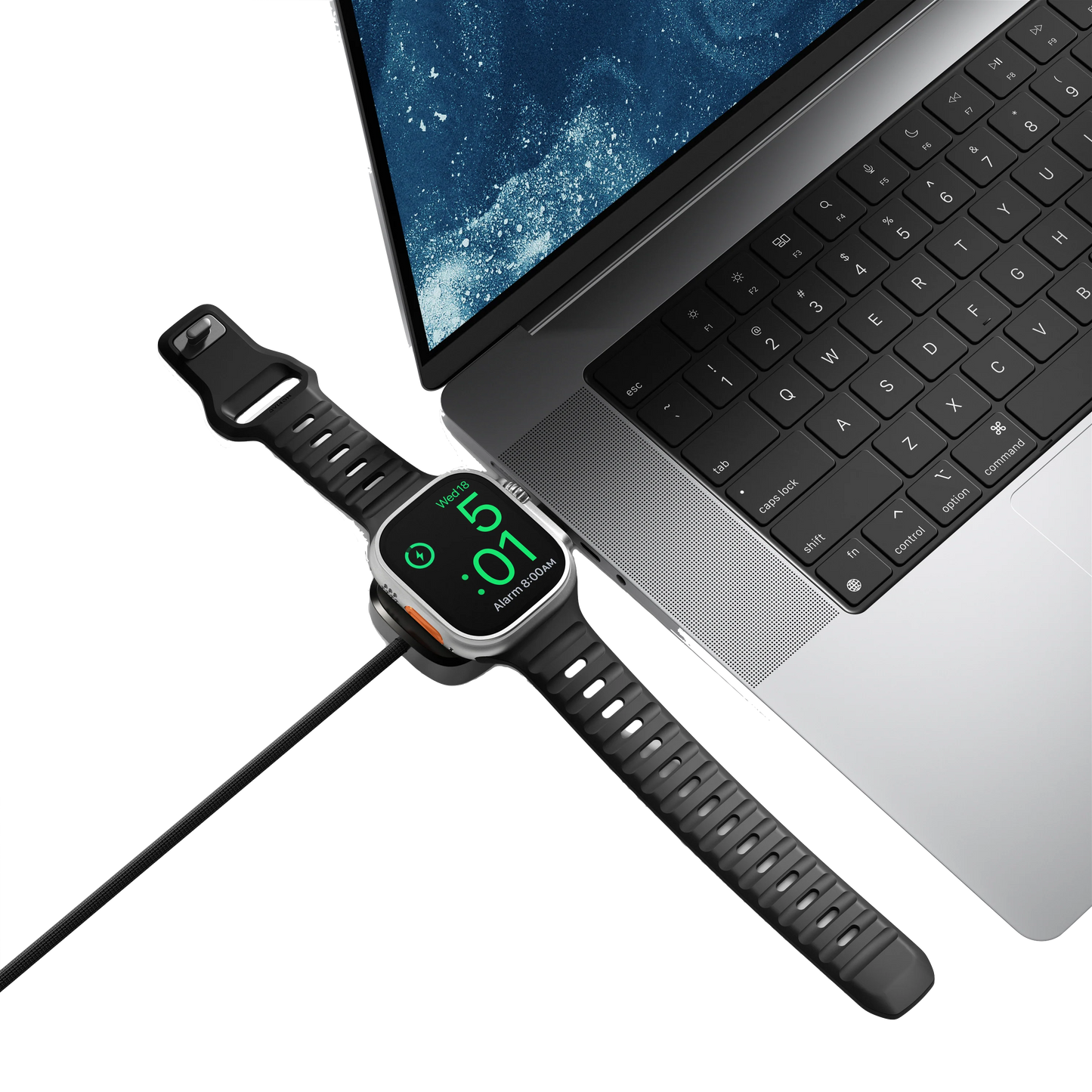 Nomad Universal USB-C Watch Ladekabel (1,5m) - Svart