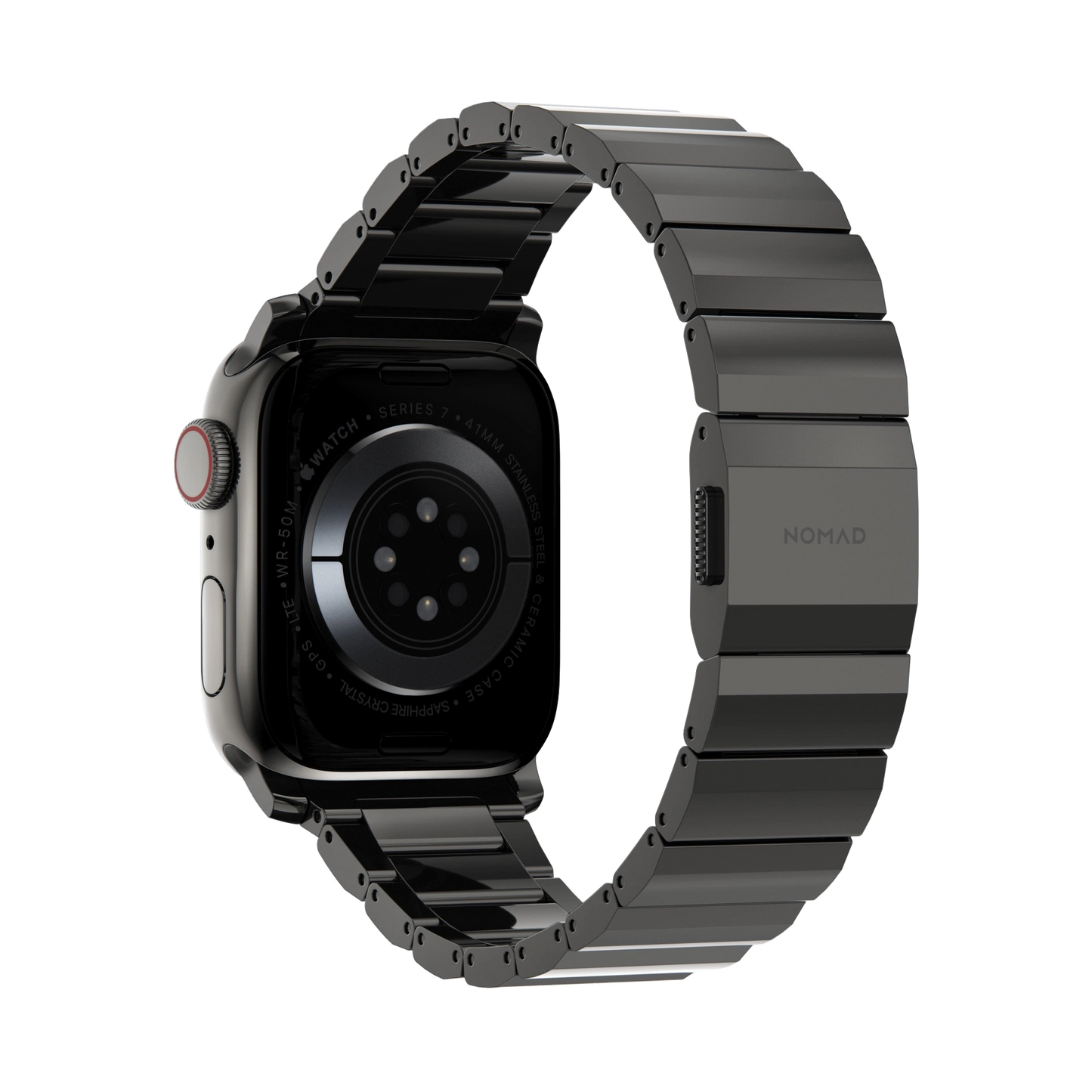 Nomad 42/41 mm Rustfritt stål reim V2 - Grafitt