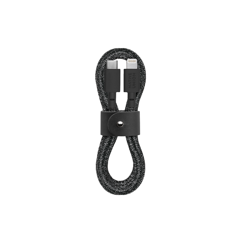 Native Union 1,2m USB-C til Lightning Belt ladekabel  - Cosmos