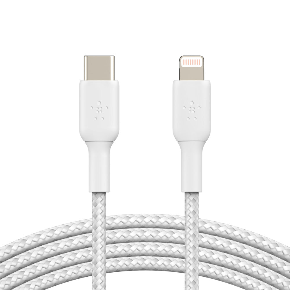 Belkin USB-C til Lightning ladekabel 2m - Hvit